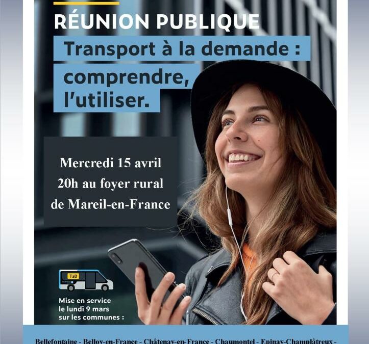 Réunion Public TAD (Transport à la demande)