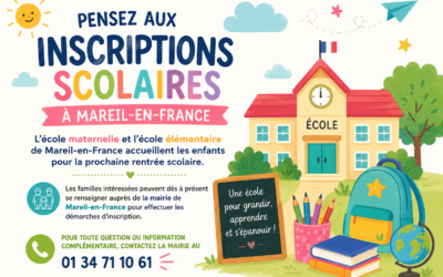 Inscriptions scolaires – Mareil en France