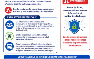 Vigilance : attention aux démarchages frauduleux se faisant passer pour Enedis